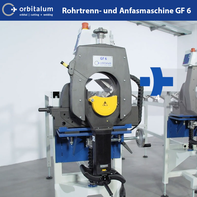 Rohrsägen der GF Reihe Rohrsäge und Anfasmaschine GF 6 von Orbitalum